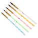 5 Pieces Nail Art Liquid Powder Brush Set Nail Art UV Gel Carving Pen Nail Gel Brush Acrylic Handle Manicure Tools Kit