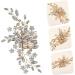 DOITOOL Flower Comb Rhinestone Hair Clips Pearl Hair Barrettes Bride Hair Clip Wedding Pearls Hairpin Women Crystal Hair Comb Tiara Zinc Alloy European and American Hair up Bridesmaid - Buy Online on GoSupps.com