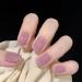 Pink Gel Nail Polish Nail Varnish Pink Jelly glitter Natural French Manicure Light Pink Coral Gel Nail Varnish Long Lasting Nails Soak off UV/LED Lamp Nail Art Salon for Women Girls DIY at Home - Buy Online on GoSupps.com