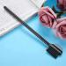 Eyebrow Extension Comb Double Head Eyelash Eyebrow Brush Comb Stainless Steel Comb Needle Wood Long Handle - Buy Online on GoSupps.com