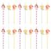 KICHOUSE 60pcs Disposable Straw Jumbo Straws Smoothie Straws Milk Beverage Drinking Straws Crafts Drinks