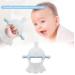 Wrist Hand Teether Monkey Head BPA Free Safe Teething Toy for Toddler Bed - Transparent Blue - Buy Online on GoSupps.com
