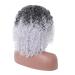 Buy Afro Curly Wig for Women - White & Black Long Synthetic Hair for Cosplay & Anime | 80s Wavy Brazilian Style - Buy Online on GoSupps.com