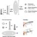 YUSOVE 316 Stainless Steel Boat Folding Cleat 4-1/2 - Marine Flip Up Dock Cleat (Pack of 2) - Buy Online on GoSupps.com