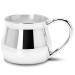 Krysaliis Sterling Silver Traditional Bulge Cup - Elegant Engravable Personalized Cup Keepsake Gift - Made with Solid 925 Sterling Silver Material - Packaged in a premium gift box
