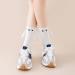 Creative Magnetic Holding Hands Couple Socks - 2 Pair Funny 3D Doll Cute Gifts - Black&White - Buy Online on GoSupps.com