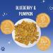 Just Natural Paws Blueberry & Pumpkin Dog Treats - Healthy Human-Grade Superfood Dog Training Treats Natural & Vegetarian No Preservatives or Additives - Buy Online on GoSupps.com