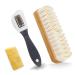 Suede Shoe Cleaning Brush Hard-Wearing Crepe Brushes Multifunctional Nubuck Suede Cleaner Kit with Rubber Eraser for All Suede Nubuck Leathers