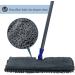 MASTERTOP Two-Sided Dust Mop System - 360 Microfiber Wet Dry Floor Cleaning for Hardwood, Laminate, Vinyl, Tiles - Includes 4 Washable Pads and 1 Cleaning Brush - Blue - Buy Online on GoSupps.com