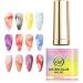 Marble Nail Ink Long-Lasting Glue Natural Spreading Effect Nail Gel - For Spring Summer Valentine's Day Birthday Party Holiday Home Travel Women Girls - Buy Online on GoSupps.com