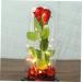 TOPBATHY Artificial Flowers Valentine's Day Present LED Flower Wall Rectangular Flower Vase As Shown 10*10cm - Buy Online on GoSupps.com