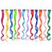 12 Pcs Colored Hair Extensions Colored Hair Clips Curly Wavy Synthetic Hairpieces Multi-colors Party Highlights Clip for Women Kids Girls (Colorful Set Curly Wavy)