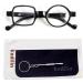 Kodilin Round Square Reading Glasses for Men & Women - Anti-Blue Light Spring Hinge Multiple Prescriptions (1.0 - 3.5) Perfect for Computers & Gaming - Black - Buy Online on GoSupps.com