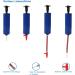 Jawflew Sports Ball Pump Kit - Portable Air Pump with Needle, Nozzle, Extension Hose - for Soccer, Basketball, Football, Volleyball, Rugby - 10PC Set - Buy Online on GoSupps.com