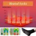 Buy Heated Socks - Self-Heating Winter Socks for Men & Women | 2 Pairs Tourmaline Foot Warmers for Outdoor Activities (Black/Red) - Buy Online on GoSupps.com
