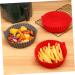 SHOWERORO Silicone Air Fryer Air Fryer Pan Non Stick Baking Pan Silicone Liners for Air Fryer Liner for Bottom of Oven Washable Grey 19X19X6CM - Buy Online on GoSupps.com
