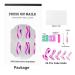 24 Pcs Purple Swirl Coffin Press-On Nails with Glue - Long Matte False Nails for Women and Girls - Buy Online on GoSupps.com