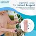 INSTINNCT Wrist Thumb Support Brace - Fully Adjustable for Men & Women - Coral Rose - One Size - Buy Online on GoSupps.com