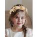 IYOU Flower Wedding Headbands Yellow Pearl Headpiece Floral Birthday Communion Bridal Hair Accessories for Girls - Buy Online on GoSupps.com