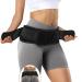 FORTEMOTUS Sacroiliac SI Joint Hip Belt Fully Adjustable Lower Back Support Relief from Si Joint Sciatica Pelvis Back Pain Hip Braces for Sacral Nerve Hip Braces for Women and Men Obsidian Medium