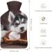 Baseball Husky Hot Water Bottle with Plush Cover - Cozy Hand Warmer for Adults & Kids | 26.5x15.3cm - International Shipping - Buy Online on GoSupps.com