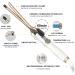 AIMERVO 9MM Curling Wand: Afro Tight Curls 3/8 Inch Thin Curling Iron with LCD Display | 11 Heat Settings 110-210 C | Tourmaline Ceramic Barrel | 30-Second Heat-Up | For all Hair Types - Buy Online on GoSupps.com