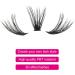 Fadlash Cluster Eyelashes Extension 10mm - 40D 0.07mm D Curl | DIY Individual Lashes for Self-Application - Buy Online on GoSupps.com