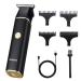 Hair Trimmer for Men Beard Trimmer for Men Professional Electric Razor Shavers Zero Gapped T Blade Edgers Liners Barber Clippers for Hair Cutting Mustache Facial with LCD Display Gifts for Men Black