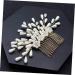 Ipetboom Bridal Headpiece Barrettes for Women Pearls Flower Hair Pearl Hair Comb Hair Combs for Women Hair Claw Clips for Women Bridal Hair Clip Tiara Bridesmaid Wedding Hair Accessories - Buy Online on GoSupps.com