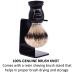 Parker 100% Silvertip Badger Bristle Shave Brush with Stand - Black Handle - Buy Online on GoSupps.com