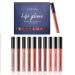 10Pcs Velvet Matte Liquid Lipstick Set - Waterproof & Long Lasting Non-Stick Cup - Professional Lip Makeup Gift Kit for Women - Buy Online on GoSupps.com