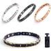 4 Pack Adjustable Magnetic Lymph Detox Bracelet for Women Men - Arthritis Pain Relief & Lymph Drainage Therapy - Buy Online on GoSupps.com