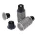 EMUKOEP Lot de 50 capsules de caf en aluminium de 15 ml dosettes de caf autocollants pour couvercle cuill re et pinceau pour un usage unique (noir)