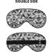 Silver Geometric Soft Sleep Eye Mask | Breathable Eye Patch for Women | Perfect for Travel & Relaxation - Buy Online on GoSupps.com