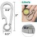 Green Beret Tactical Titanium Carabiner Keychain Clip Minimalist Keychain Key Clip EDC Quick Release Hooks TKC02B - Buy Online on GoSupps.com