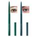 Green & Teal Gel Eyeliner 2 Colors Eyeliner Crayon Pencil Waterproof Long Lasting Smudge-Proof Retractable Colored Eye Liner Pen Cream Waterline Eyeliner Delineador De Ojos Makeup for Women(11+19)