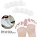 Soft Gel Toe Separator - 2 Pairs | Toe Spacers for Overlapping Toes & Hallux Valgus Correction - White - Buy Online on GoSupps.com