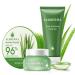 Aloderma Basic Aloe Soothing & Repairing Skin Care Set - 4 Pieces - Soothing Cleanser x2pcs Soothing Cream 200g Aloe Vera Gel