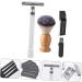 Frcolor Manual Razor Trimmer Set for Men | Beard Hair and Shaving Brush - Old-Fashioned Grooming Essentials for Perfect Facial Hair - Buy Online on GoSupps.com
