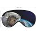 Astronaut Cat Sleep Mask - Adjustable Eye Cover for Sleeping and Travel - Blocks Light for Night, Nap - Men, Women - Buy Online on GoSupps.com