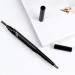 DERCLIVE 2pcs Eyebrow Definer Pencil Waterproof Durable Automaric Liner Professional Brow Kit with Brush in Black - Buy Online on GoSupps.com