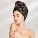 Super Absorbent Coffee Bean Microfiber Hair Towel Wrap for Women | Quick Dry Coral Velvet Hair Cap for Long Curly Thick Hair - Buy Online on GoSupps.com