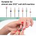 7PCS Ceramic Nail Drill Bits for Acrylic Gel Nails - Professional Cuticle Remover & Diamond Corn Nail Bit - Manicure Pedicure Tool Set for Home Use - Buy Online on GoSupps.com