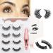 4 Pairs Magnetic Eyelash Extensions Kit - Natural Look Reusable Eyelashes with Eyeliner & Tweezer | International Shipping - Buy Online on GoSupps.com