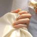 Sethexy Shiny Long Square Acrylic Nails - Gold Sparkling Fingernails for Women & Girls | 24 Complete Cover Tips - Buy Online on GoSupps.com