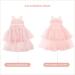 Miipat Baby Girl Tulle Sleeveless Princess Party Dress with Headband, Wine, 6-12 Months - Buy Online on GoSupps.com