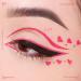 Pink Rose Red Liquid Eyeliner Set | Waterproof Colored Eye Liners for Women - 2Pcs Stamps Shapes - Delineadores de Colores para Ojos - Long-lasting and Vibrant Colors - Buy Online on GoSupps.com