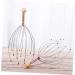 GOOHOCHY 6pcs Scalp Massage Brush Set - Hair Washer Tool & Hand Scrubber for Ultimate Relaxation - Steel & Wood Design - Buy Online on GoSupps.com