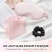 Premium Silk Sleep Mask with Ear Plugs & Hair Loop - Ideal Shading Blindfold for Men & Women (Pink & Dark Green) - International Shipping Available - Buy Online on GoSupps.com