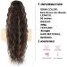PORSMEER 28 Black Mixed Blonde Ponytail Extension - Long Beach Wave Synthetic Hairpiece for Women - Buy Online on GoSupps.com